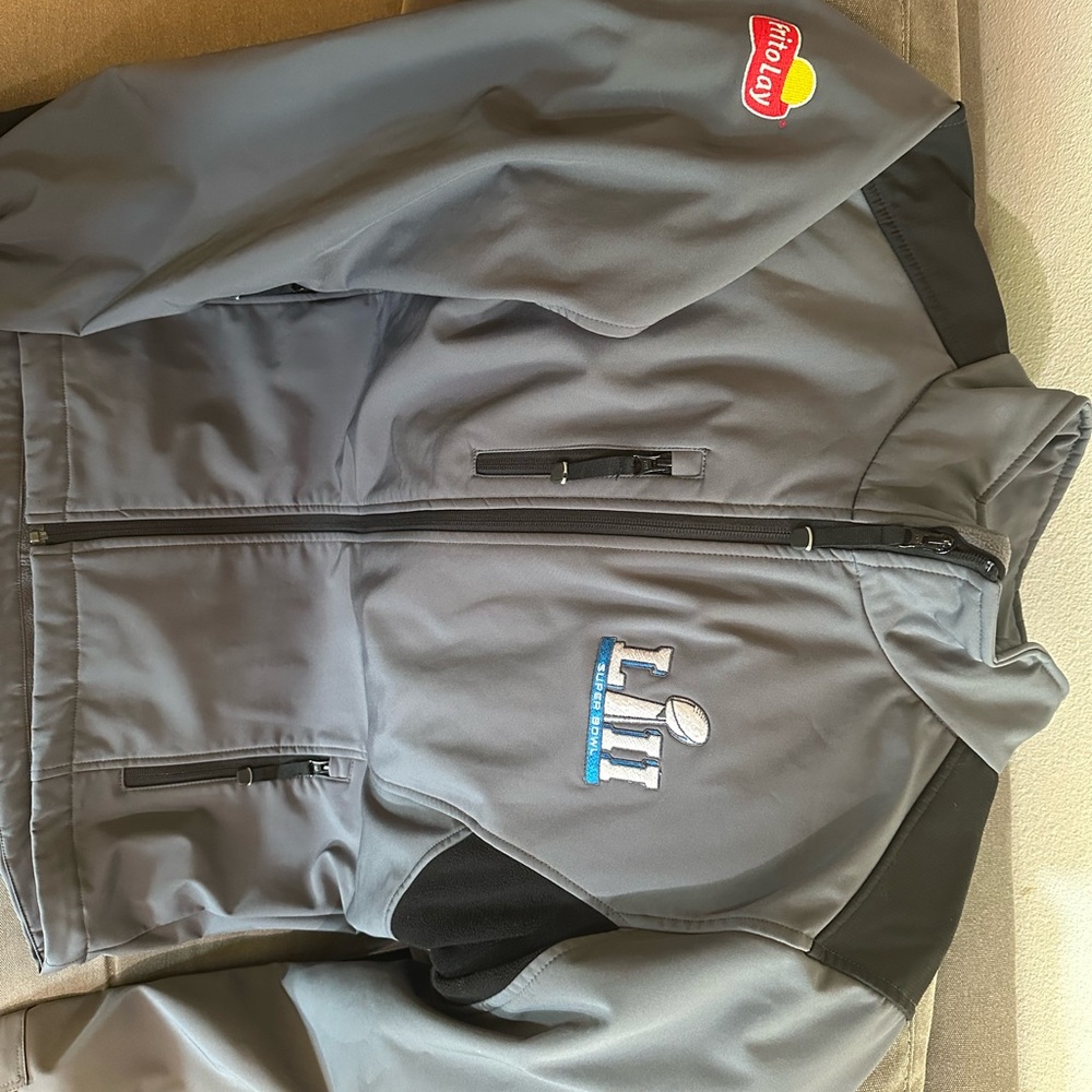 Dunbrooke Gray and Black FritoLay Super Bowl LII Jacket